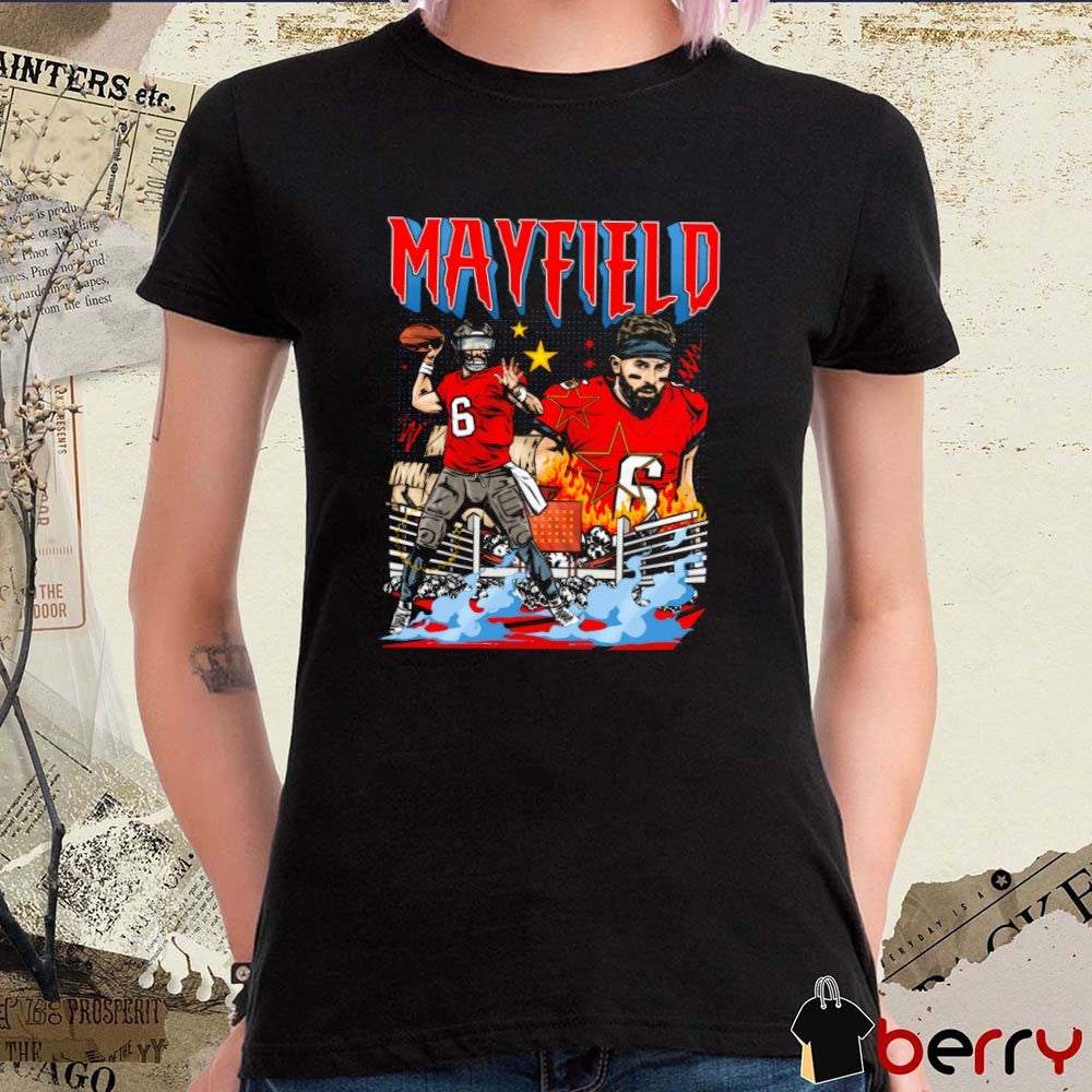 Baker Mayfield Tampa Bay Buccaneers NFL Football Planet Euphoria Art t-shirt