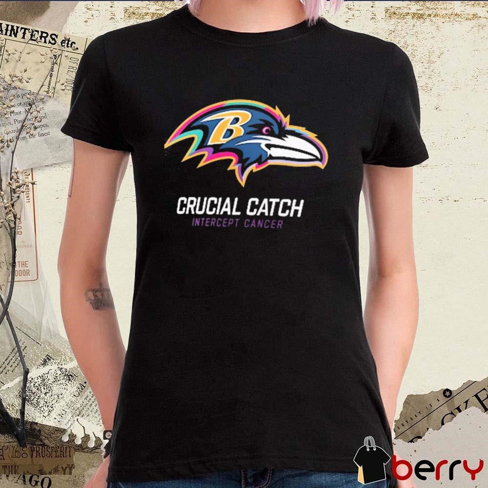 Baltimore Ravens NFL Crucial Catch Intercept Cancer 2024 t-shirt