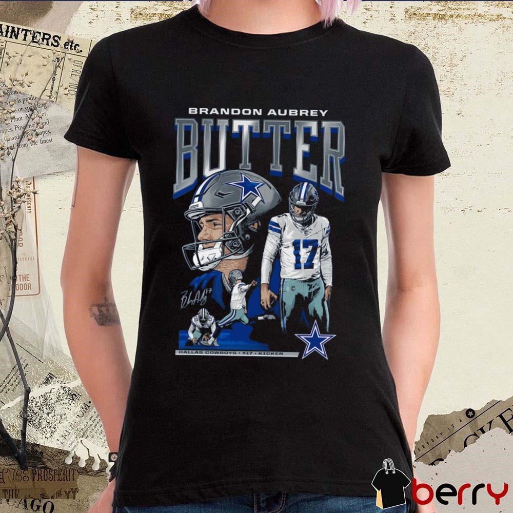 Brandon Aubrey Butter Dallas Cowboys NFL Kicker Signature Graphic t-shirt