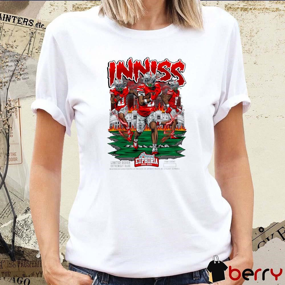 Brandon Inniss Ohio State Buckeyes Planet Euphoria Artwork t-shirt