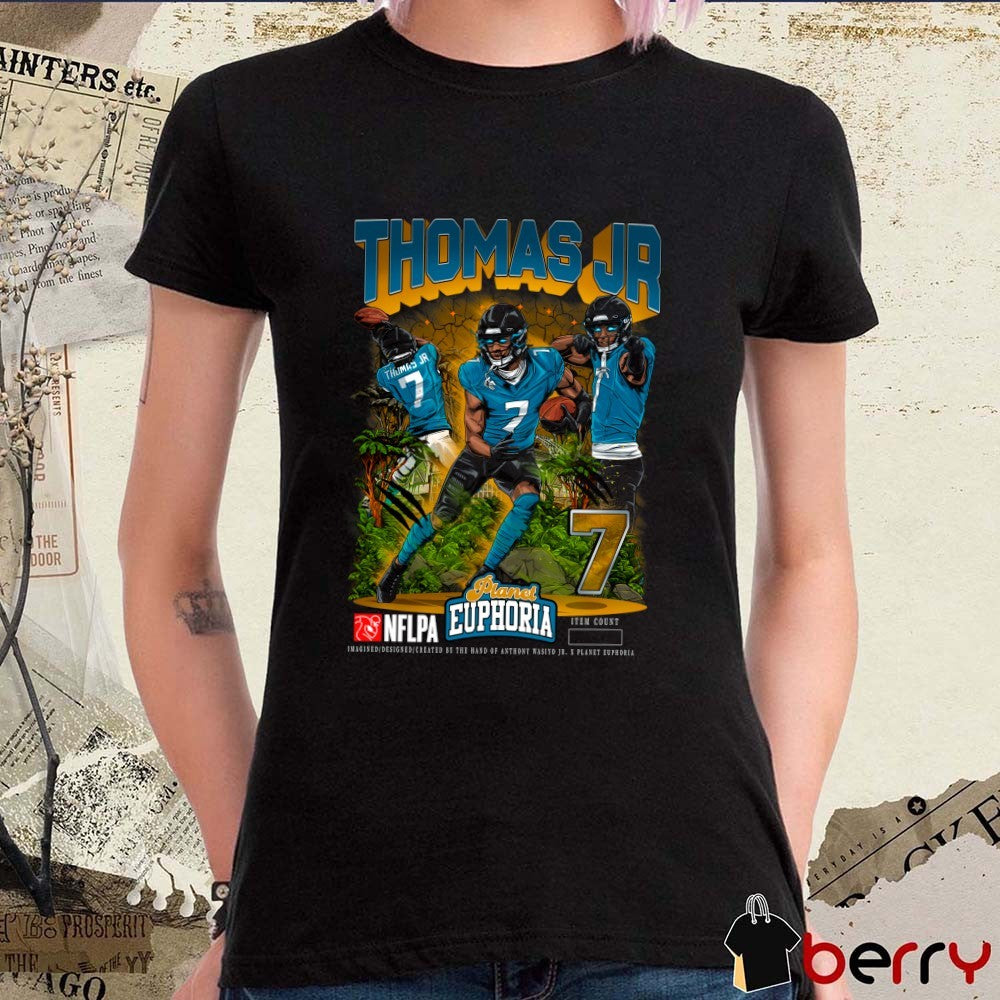 Brian Thomas Jr. Jacksonville Jaguars NFL Football Planet Euphoria Artwork t-shirt
