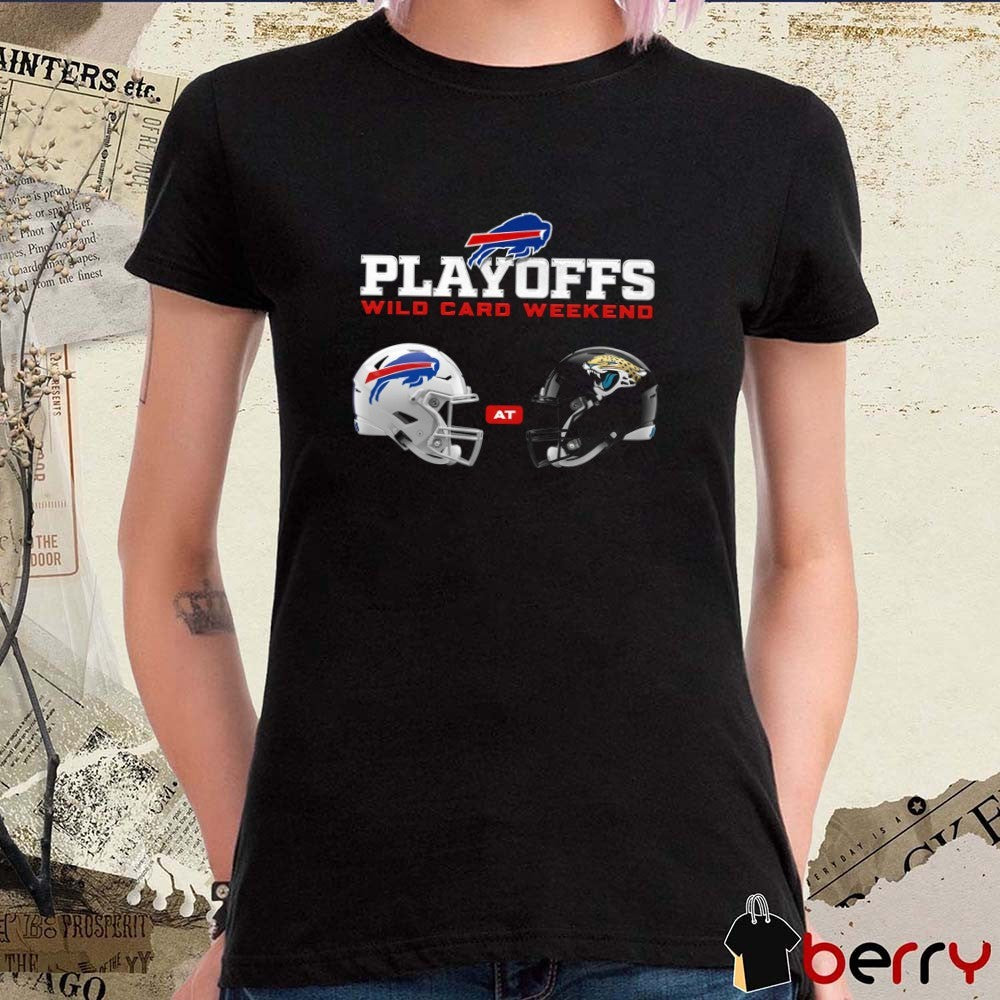 Buffalo Bills Vs Jacksonville Jaguars NFL Playoffs Wild Card Weekend 2025 Helmets t-shirt