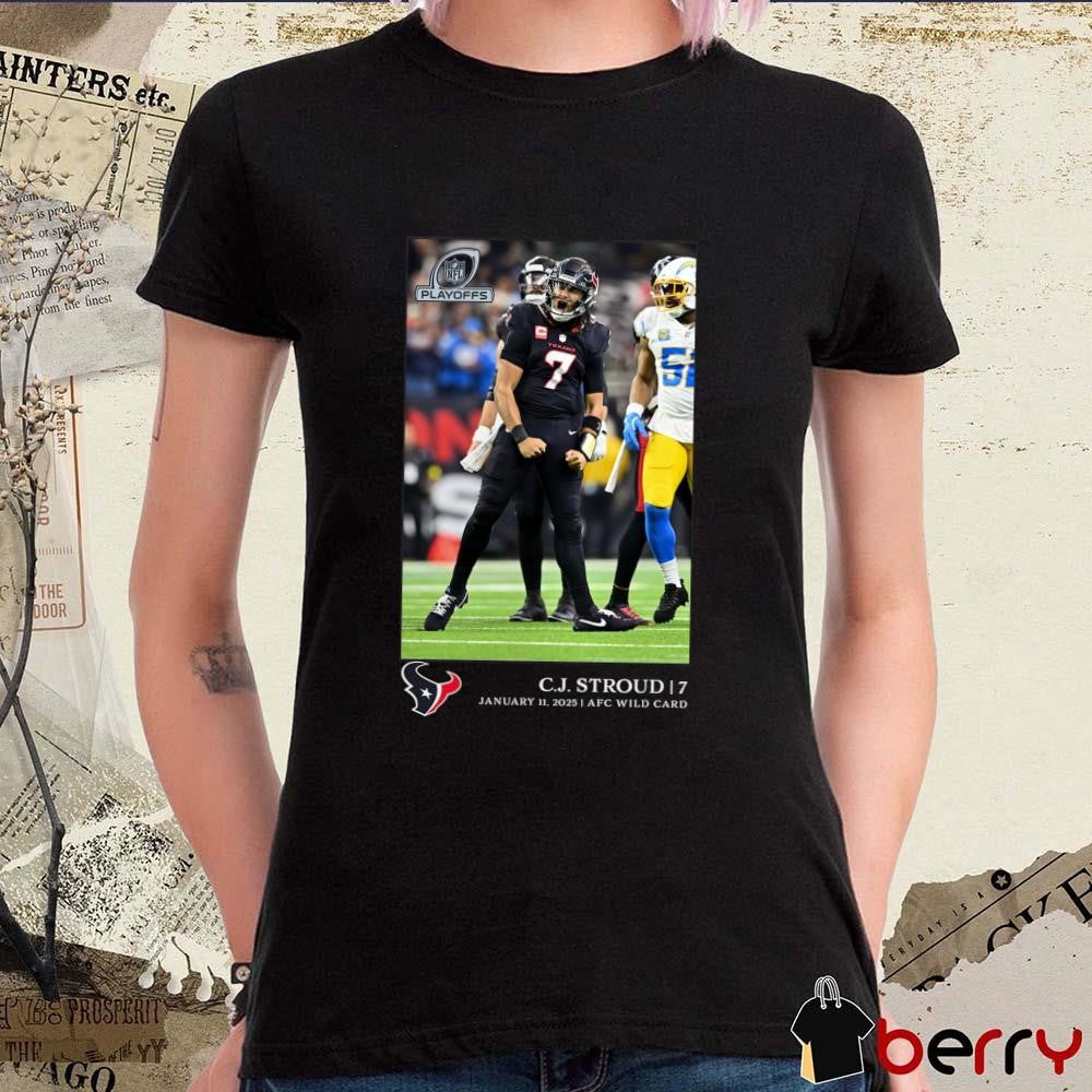C.J. Stroud Houston Texans NFL Flash Features AFC Wild Card Jan 11 2025 t-shirt