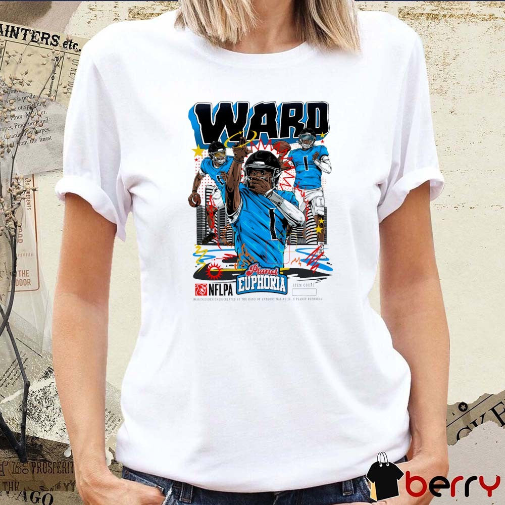Cam Ward Tennessee Titans NFL Football Planet Euphoria Artwork t-shirt
