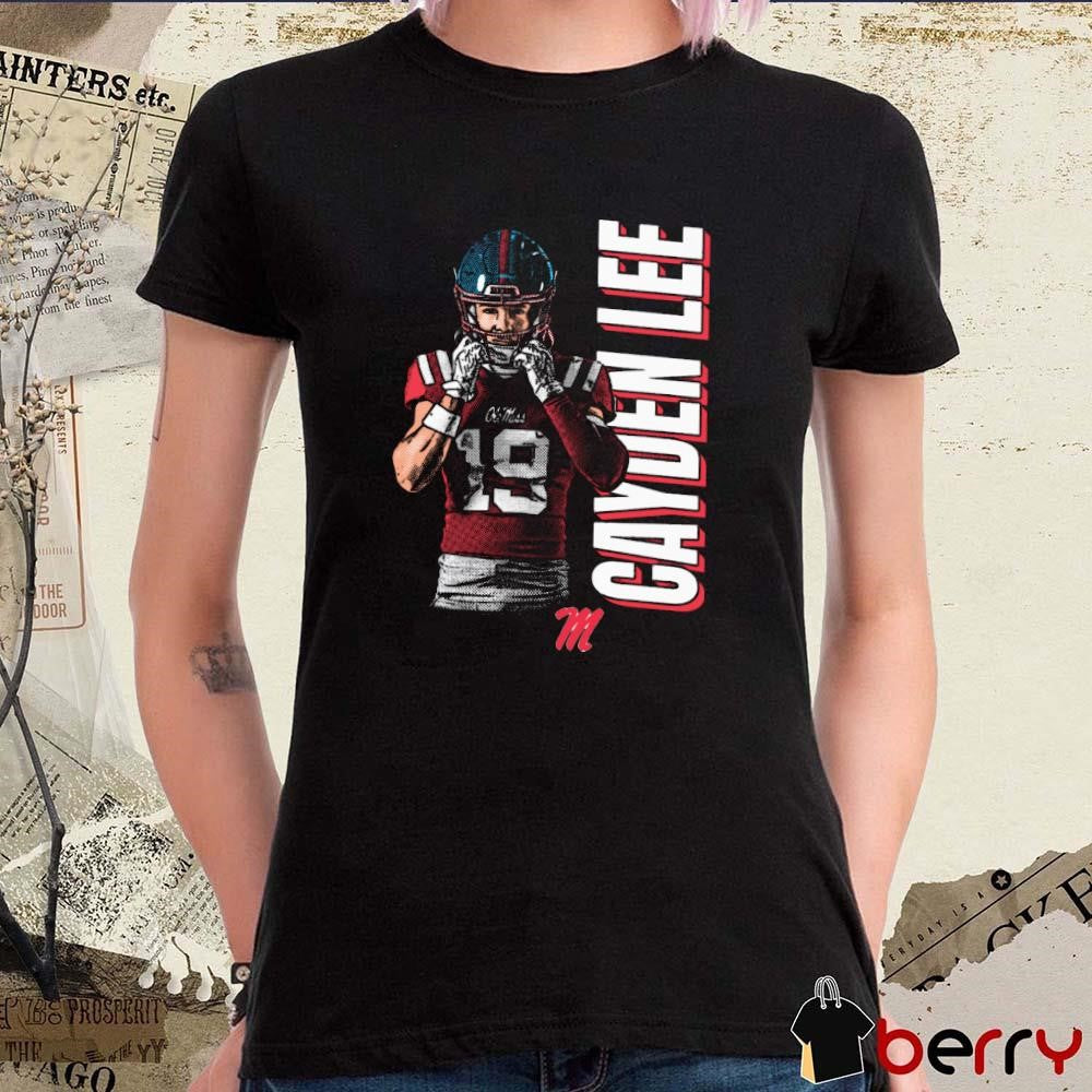 Cayden Lee #19 Ole Miss Rebels Football Graphic t-shirt