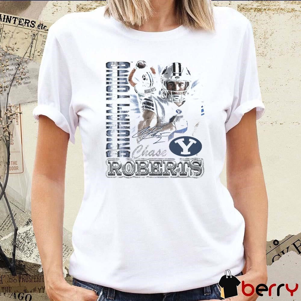 Chase Roberts Brigham Young BYU Cougars 90s Graphic Signature t-shirt