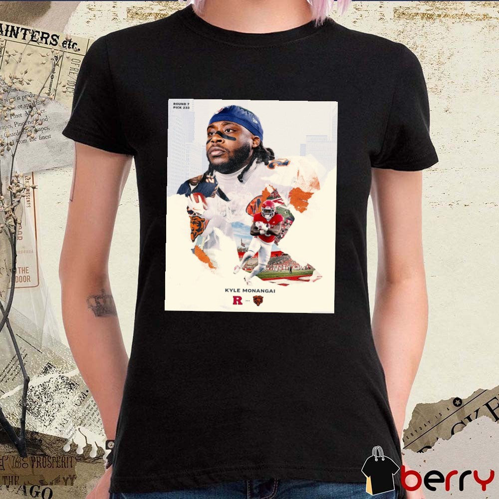 Chicago Bears Kyle Monangai Round 7 Pick 233 Poster t-shirt