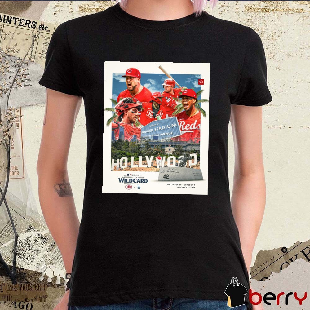 Cincinnati Reds Vs Los Angeles Dodgers 2025 National League Wild Card Series September 30 – October 2, 2025 Poster t-shirt