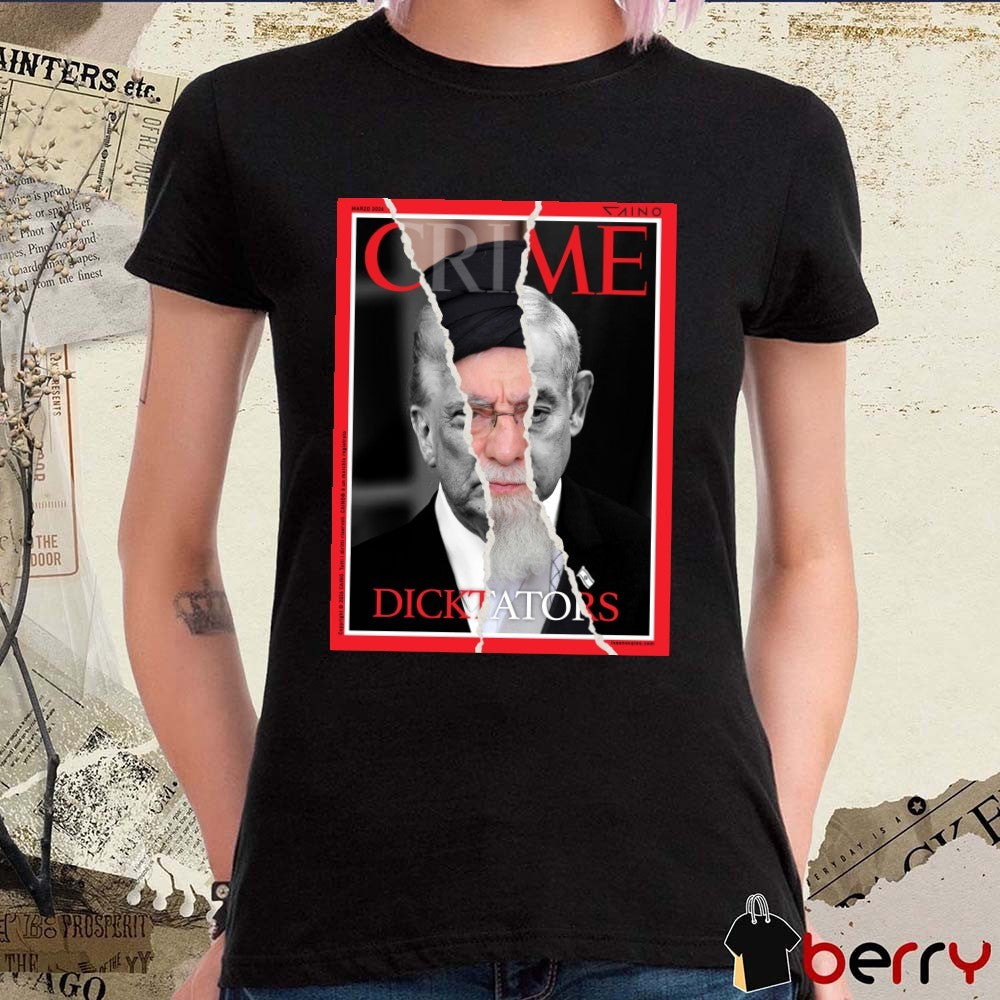 Crime Magazine Dictators March 2024 Khamenei and Trump Poster t-shirt