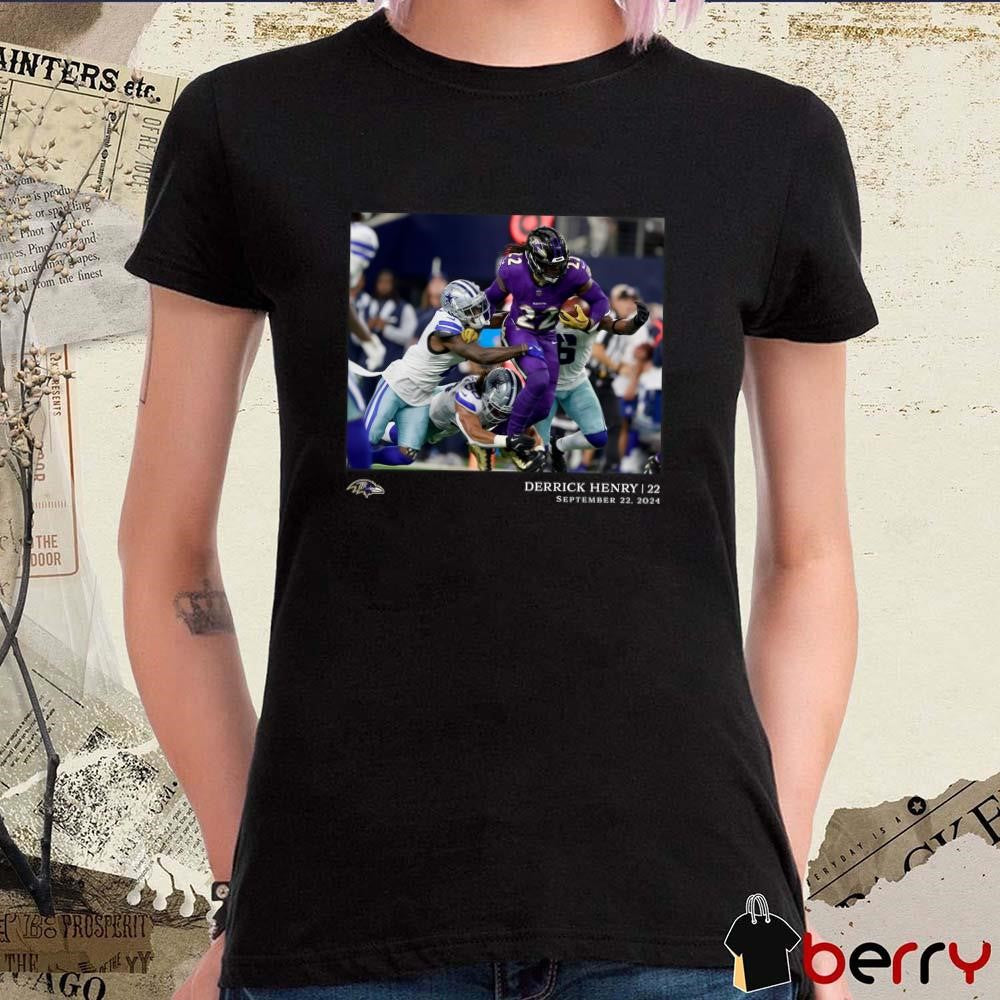 Derrick Henry Baltimore Ravens NFL Flash Features Week 3 Sep 22 2024 t-shirt