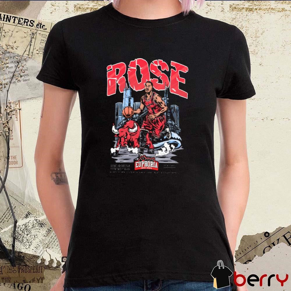 Derrick Rose Chicago Bulls Planet Euphoria Artwork t-shirt