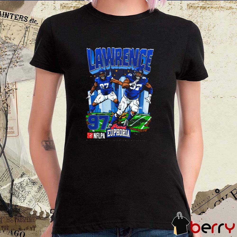 Dexter Lawrence New York Giants NFL Football Planet Euphoria Artwork t-shirt