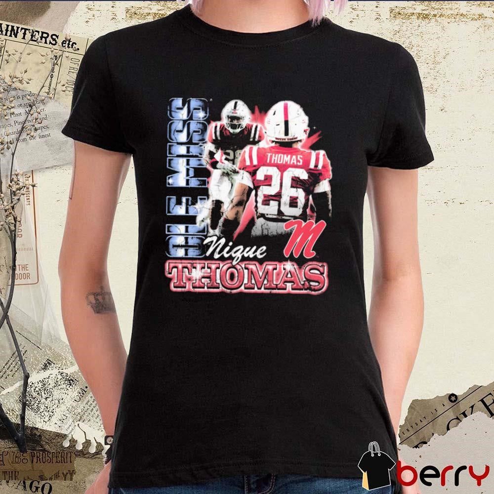 Domonique Thomas Ole Miss Rebels 90s Graphic t-shirt