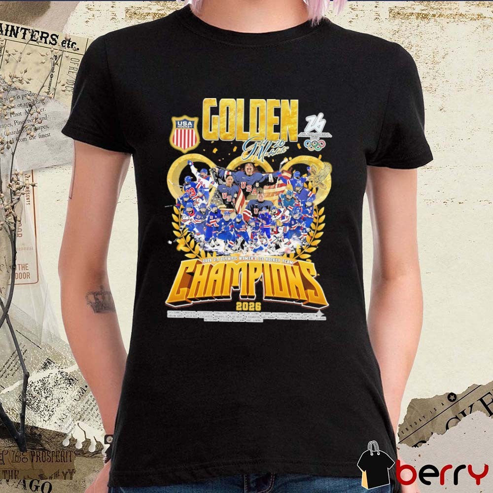 Double Gold Medalists 2026 US Olympic Women’s Ice Hockey Team Champions t-shirt