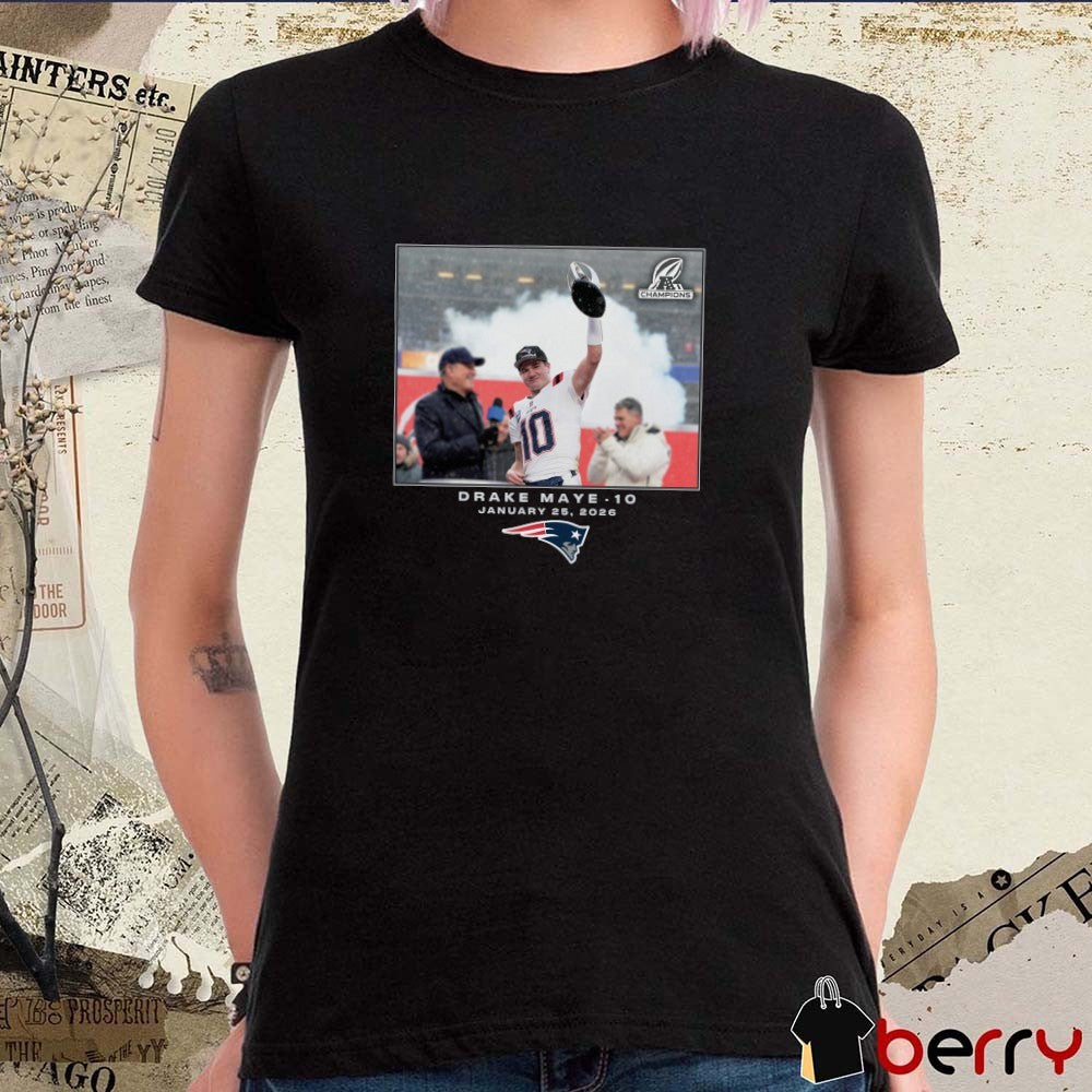 Drake Maye New England Patriots NFL Flash Features Week 21 January 25 2026 t-shirt