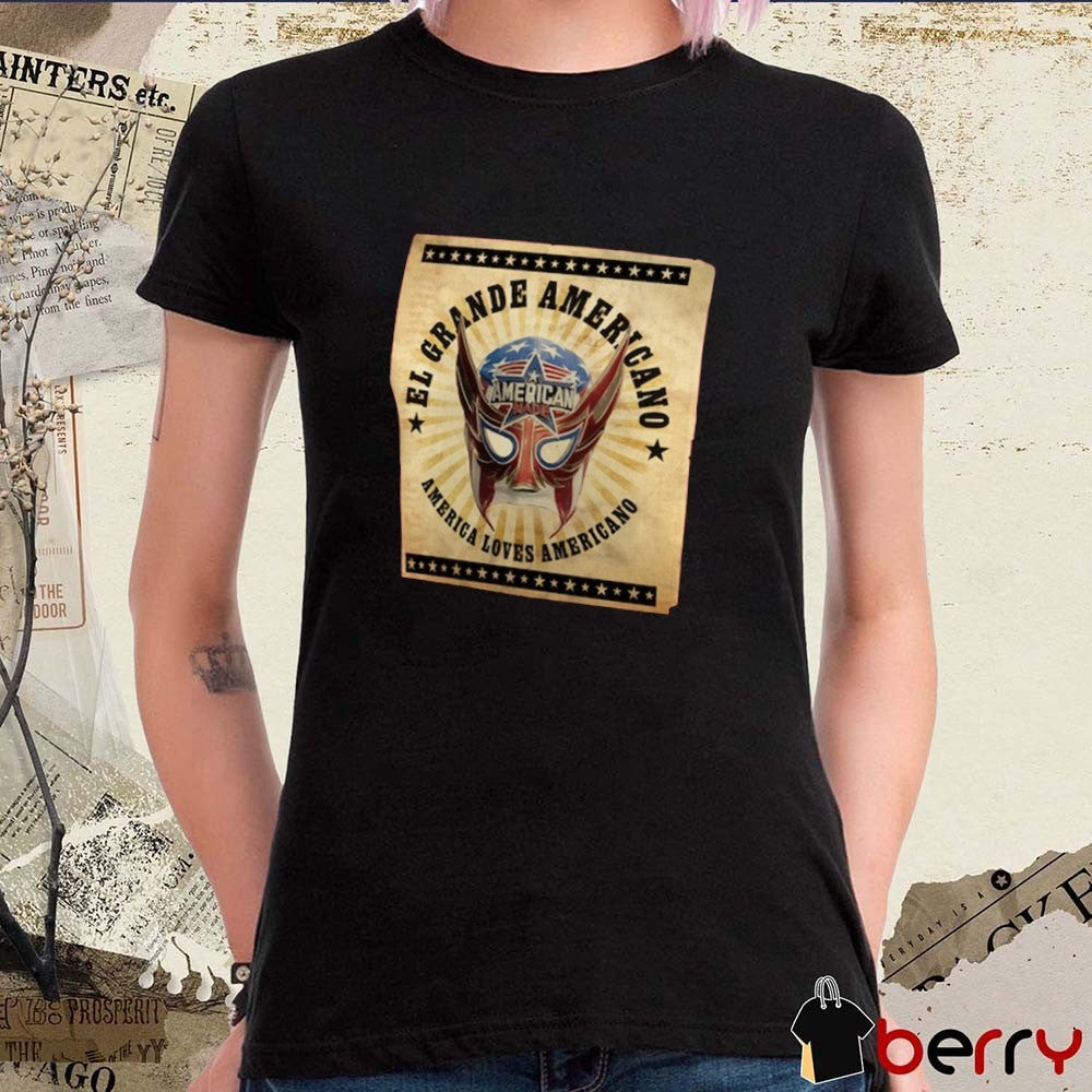 El Grande Americano America Loves Americano WWE 2025 t-shirt