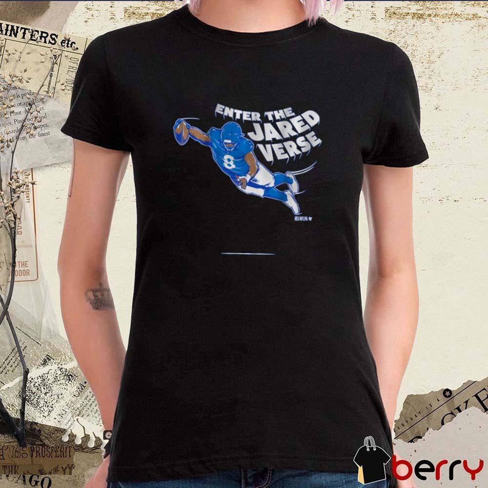 Enter the Jared Verse Los Angeles Rams Football NFL Graphic t-shirt