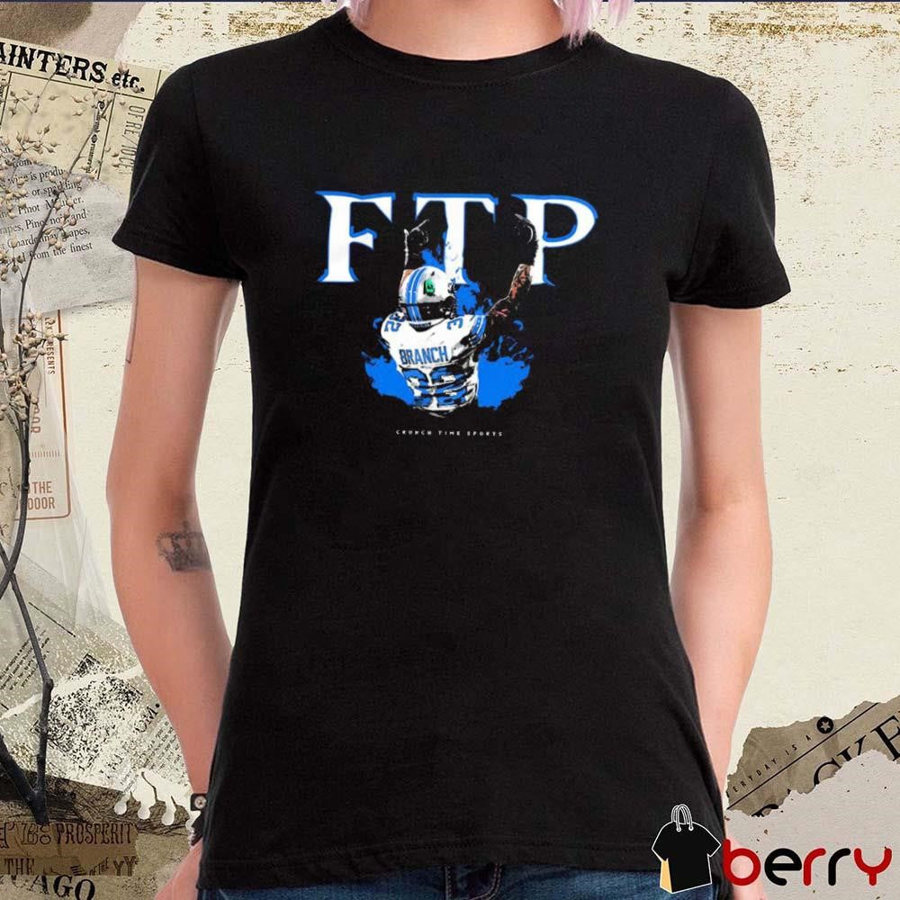 FTP Brian Branch Detroit Lions NFL Crunch Time Sports t-shirt