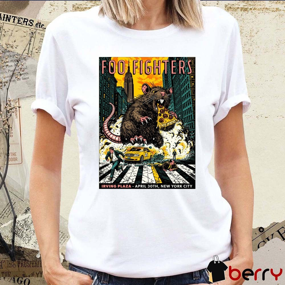 Foo Fighters Concert Irving Plaza New York City April 30th 2026 Poster t-shirt