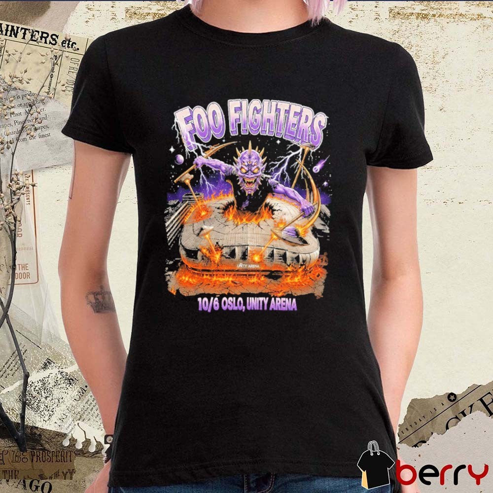 Foo Fighters Oslo At Unity Arena In Oslo Norway On June 10 2026 t-shirt