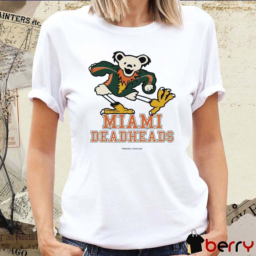 Grateful Dead Miami Hurricanes Deadheads Primarily Dead 2026 t-shirt