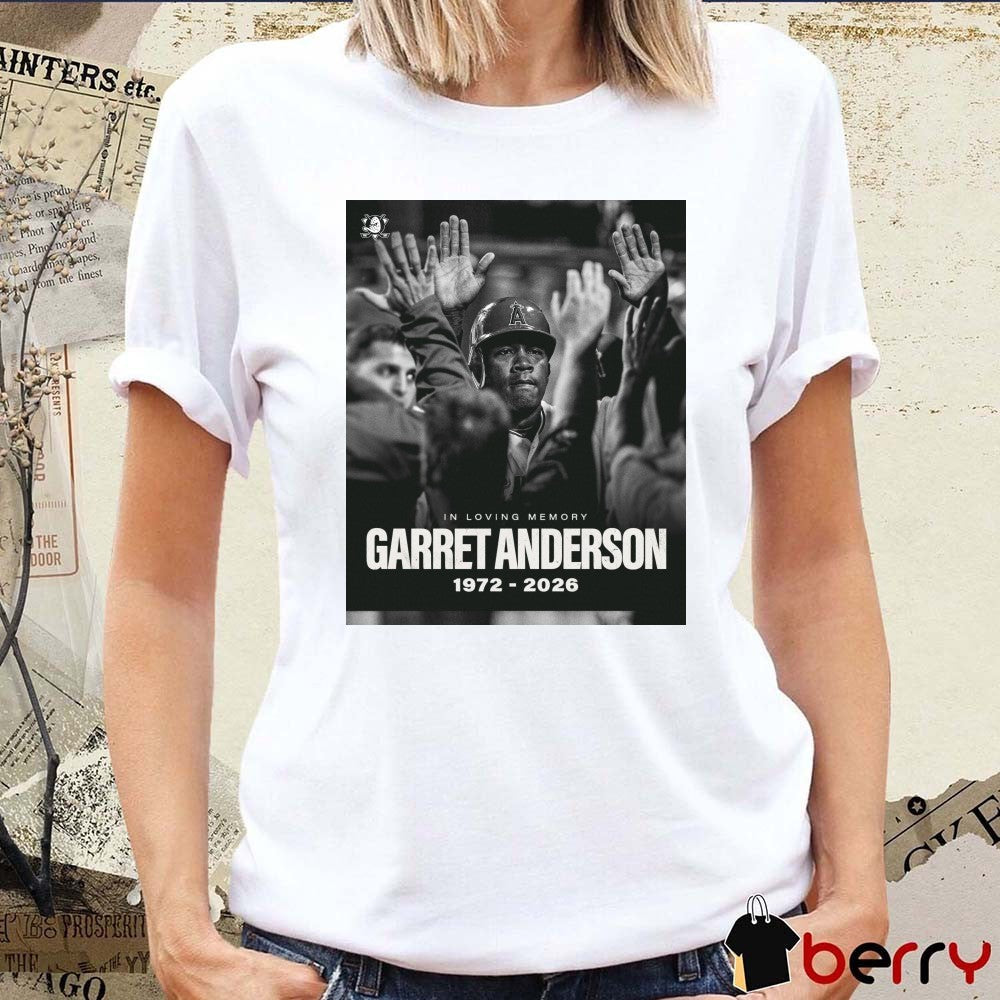 In Loving Memory Garret Anderson 1972-2026 Anaheim Ducks t-shirt