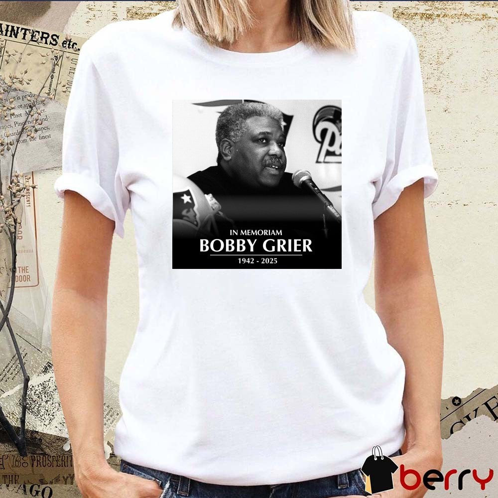 In Memoriam Bobby Grier 1942-2025 A New England Patriots Legend t-shirt