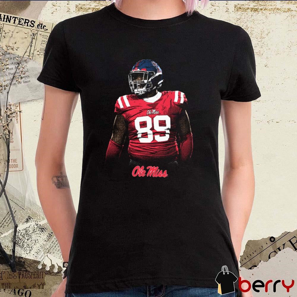 JJ Pegues #89 Ole Miss Rebels Graphic t-shirt