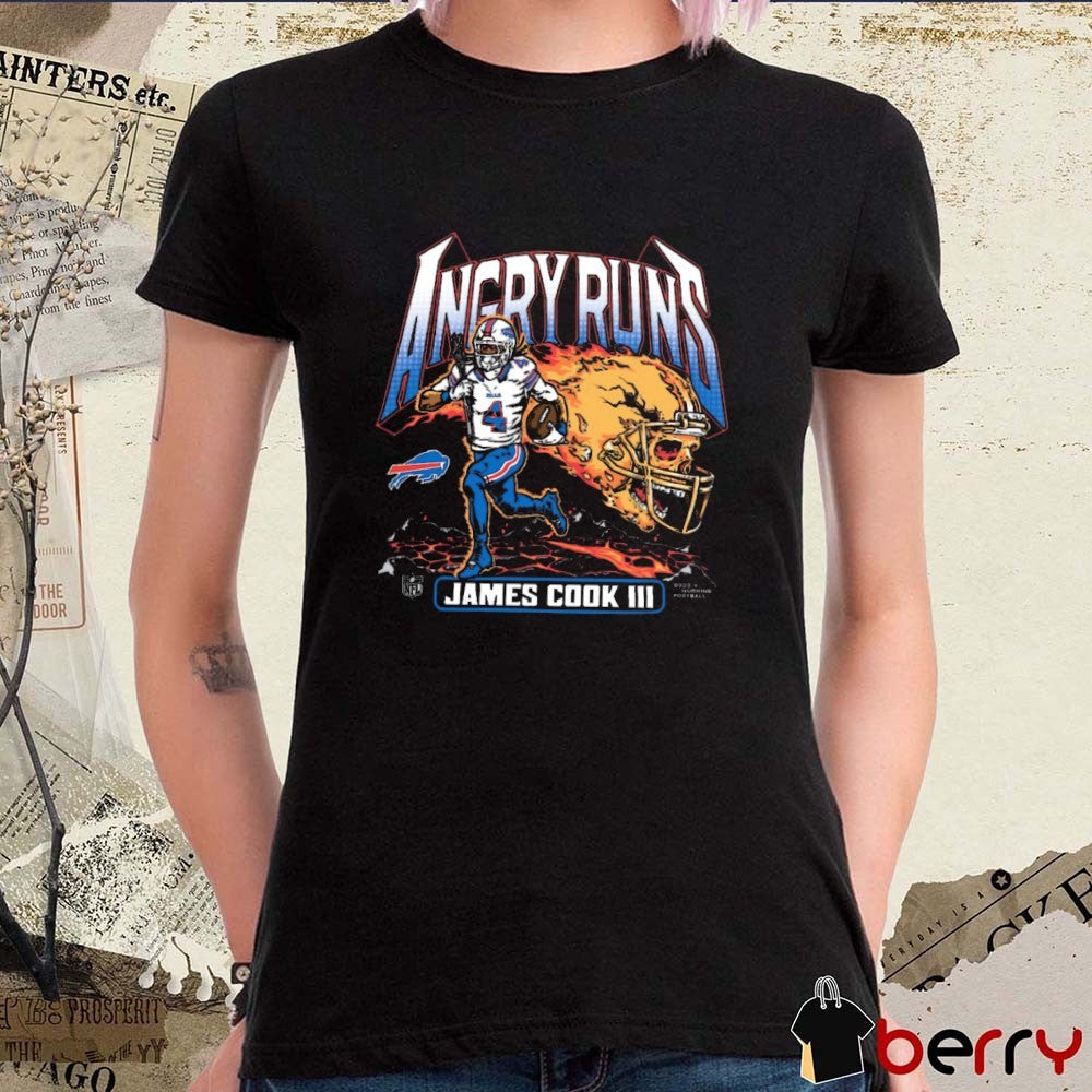 James Cook III Buffalo Bills NFL 2025 Homage Angry Runs Graphic t-shirt