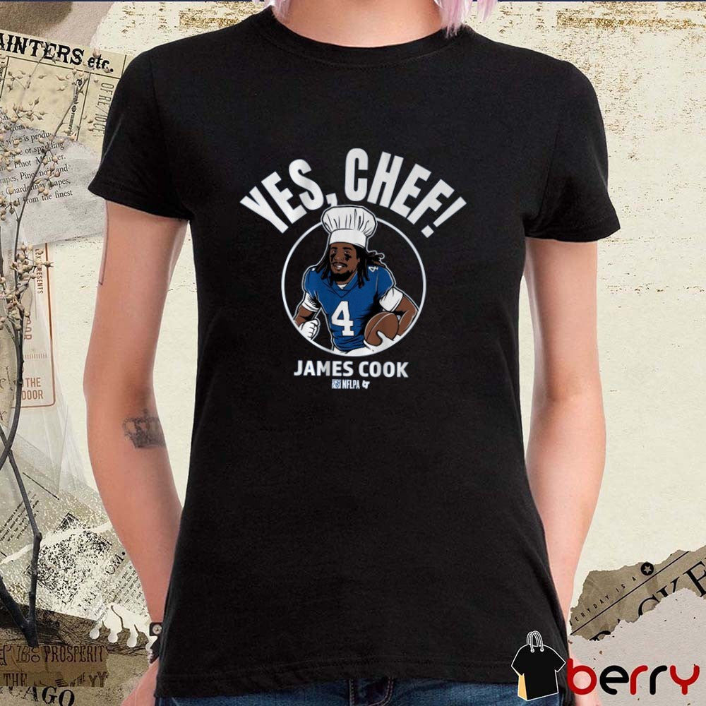 James Cook Yes Chef Buffalo Bills NFL 2025 t-shirt
