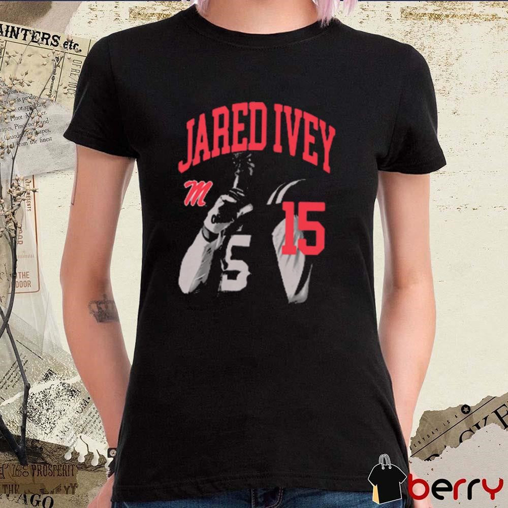Jared Ivey #15 Ole Miss Rebels Portrait t-shirt
