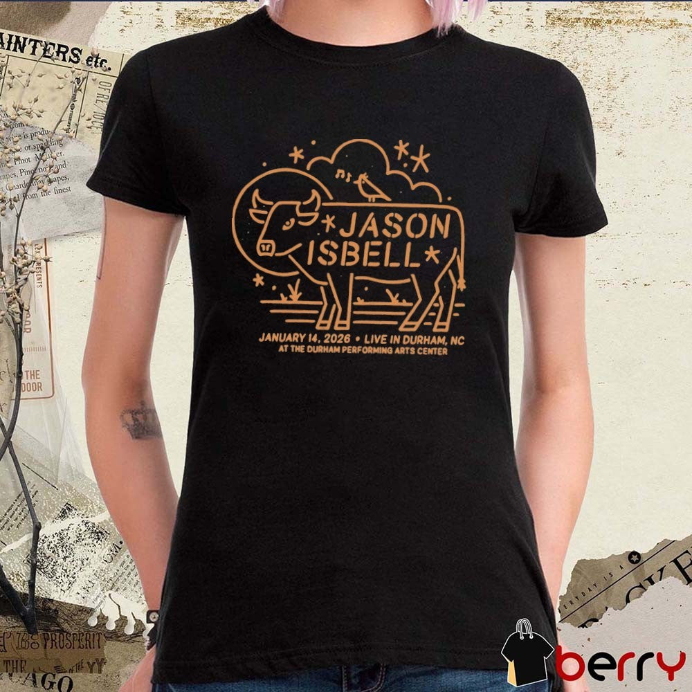 Jason Isbell January 14 2026 Live In Durham NC At The Durham Performing Arts Center t-shirt