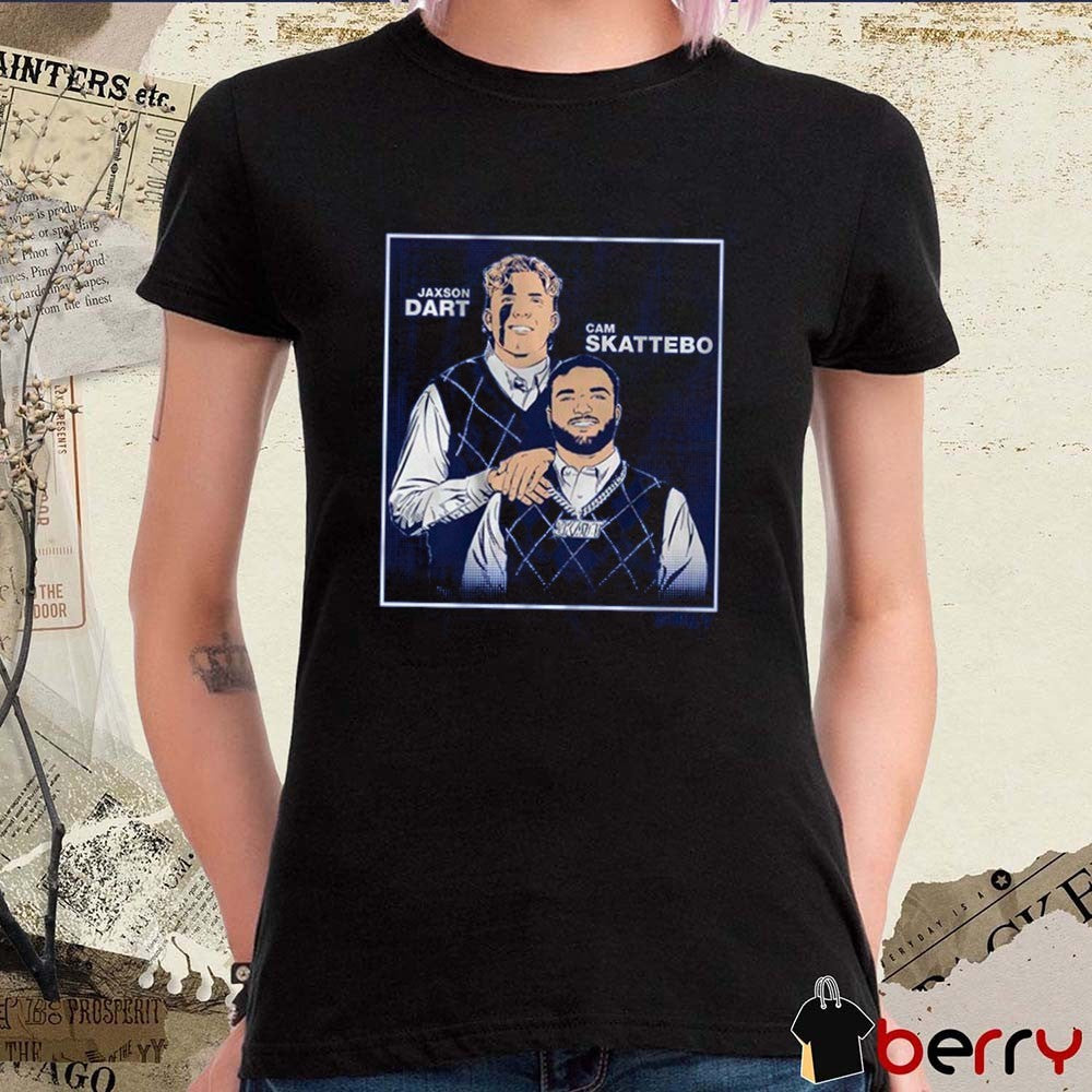 Jaxson Dart and Cam Skattebo Family New York Giants NFL Portrait t-shirt