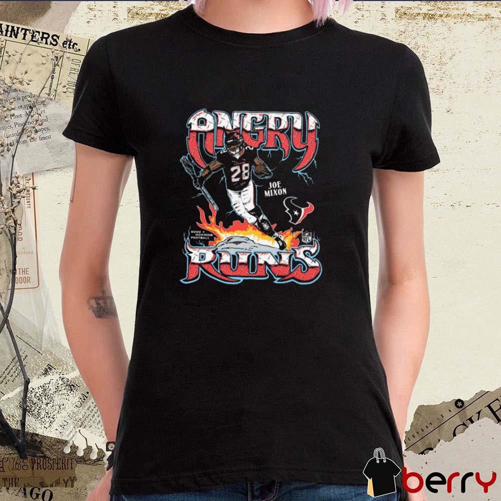 Joe Mixon Houston Texans NFL Angry Runs Player Graphic t-shirt