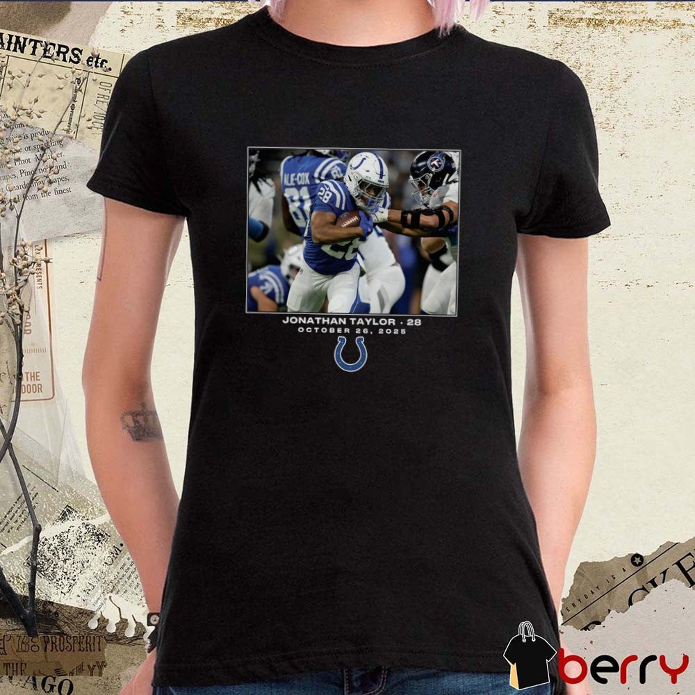 Jonathan Taylor Indianapolis Colts NFL Flash Features Week 8 October 26 2025 t-shirt