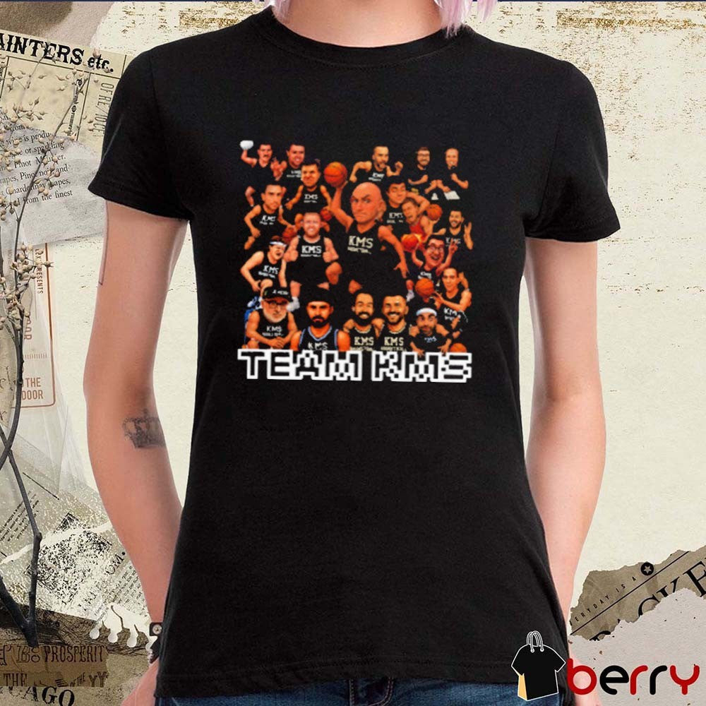 KMS Basketball Team KMS The Kirk Minihane Show Caricatures t-shirt