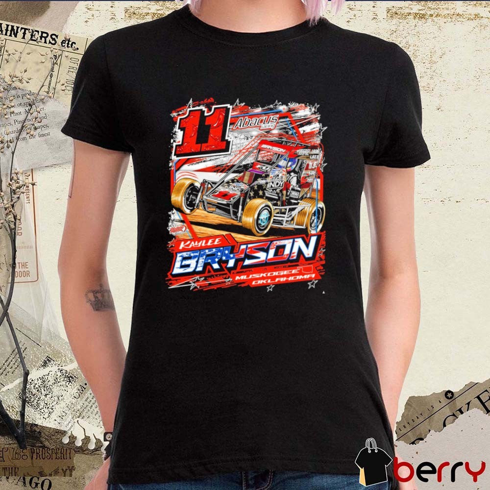 Kaylee Bryson Racing Chili Bowl Muskogee Oklahoma 11 Abacus Racing Car t-shirt
