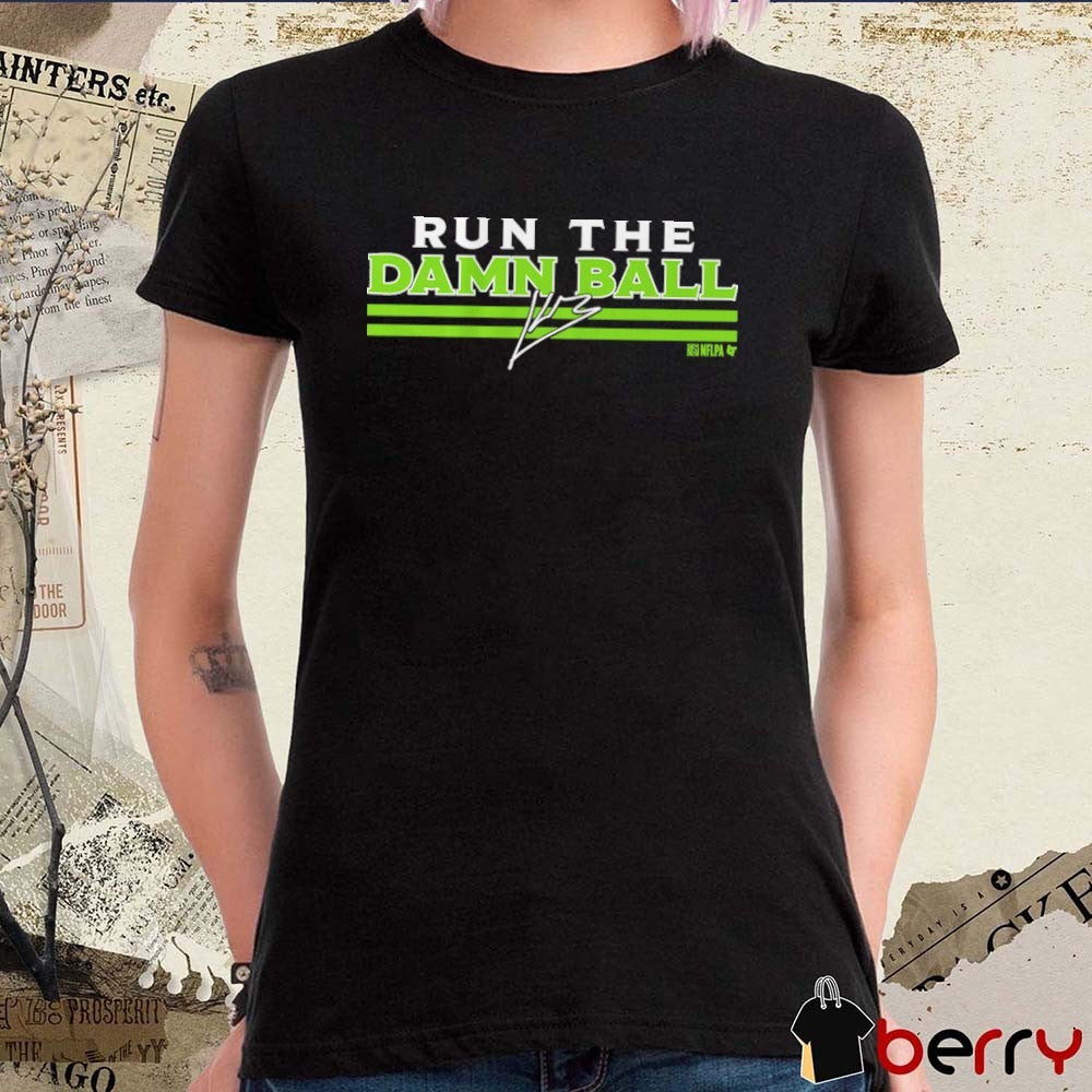 Kenneth Walker III Run the Damn Ball Seattle Seahawks NFL Signature t-shirt