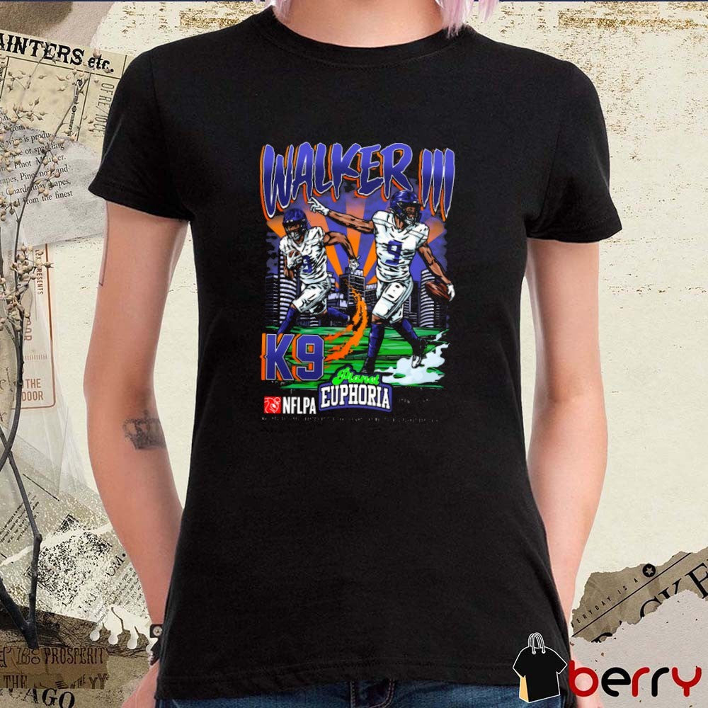Kenneth Walker III Seattle Seahawks Football NFL Planet Euphoria Artwork t-shirt