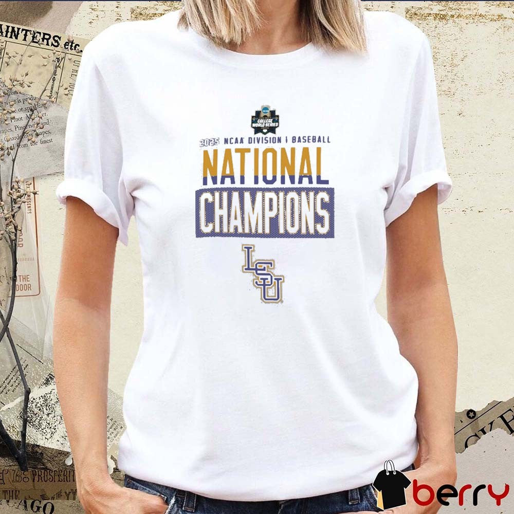 LSU Tigers defeated Coastal Carolina 2025 NCAA Division I Baseball Men’s College World Series Champions Locker Room t-shirt