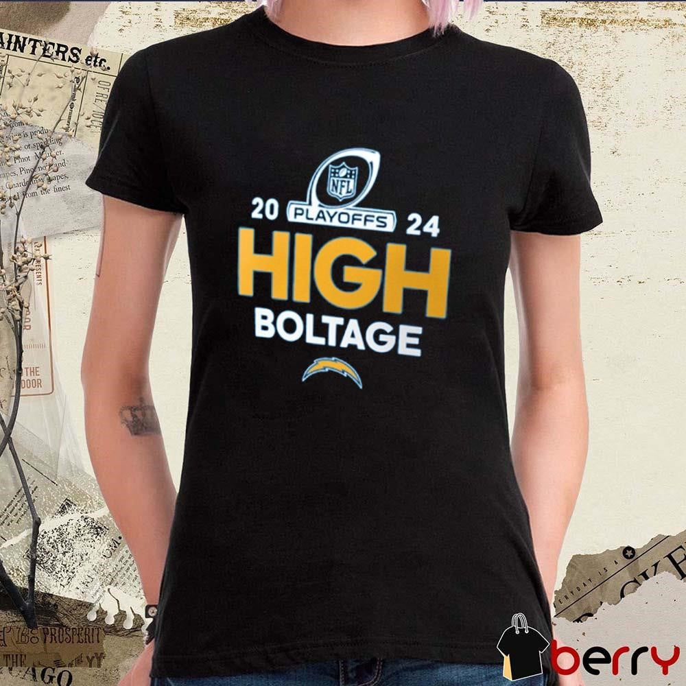 Los Angeles Chargers Boltage 2024 NFL Playoffs t-shirt