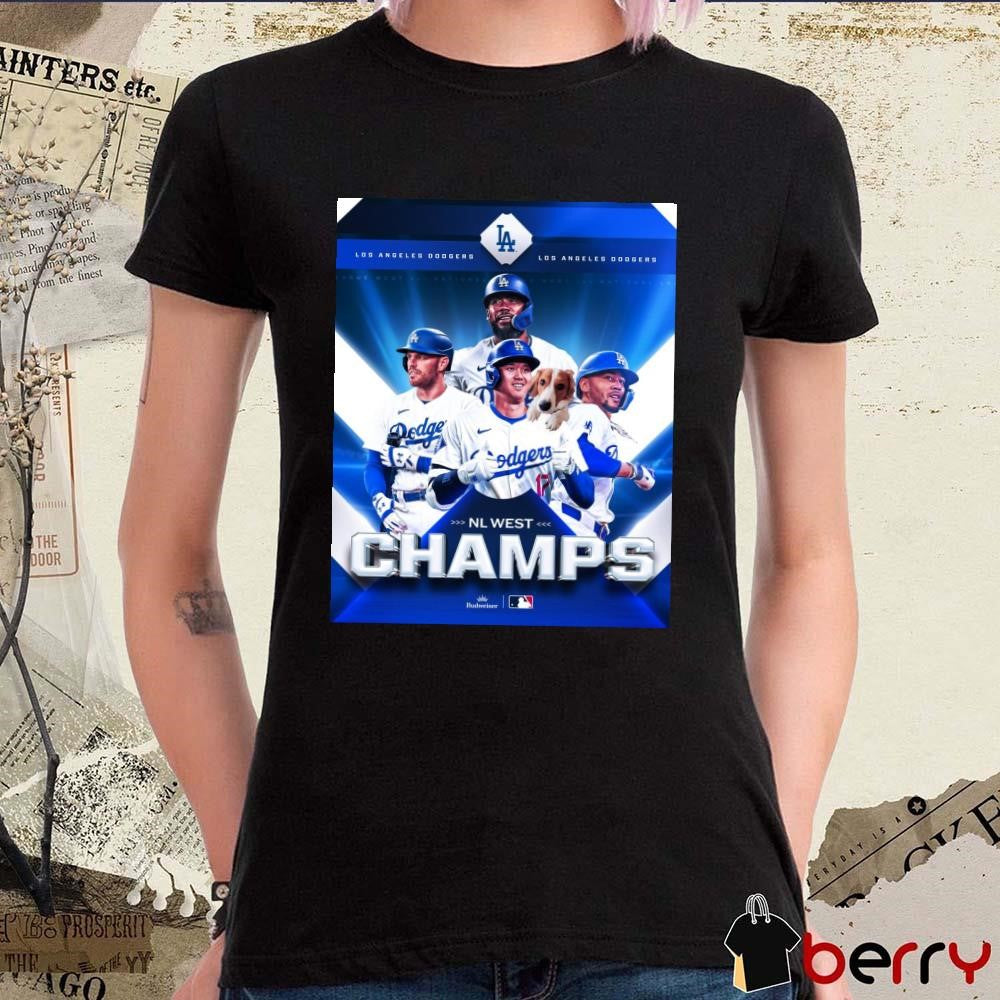 Los Angeles Dodgers 2024 National League West Champions Clinched Poster t-shirt
