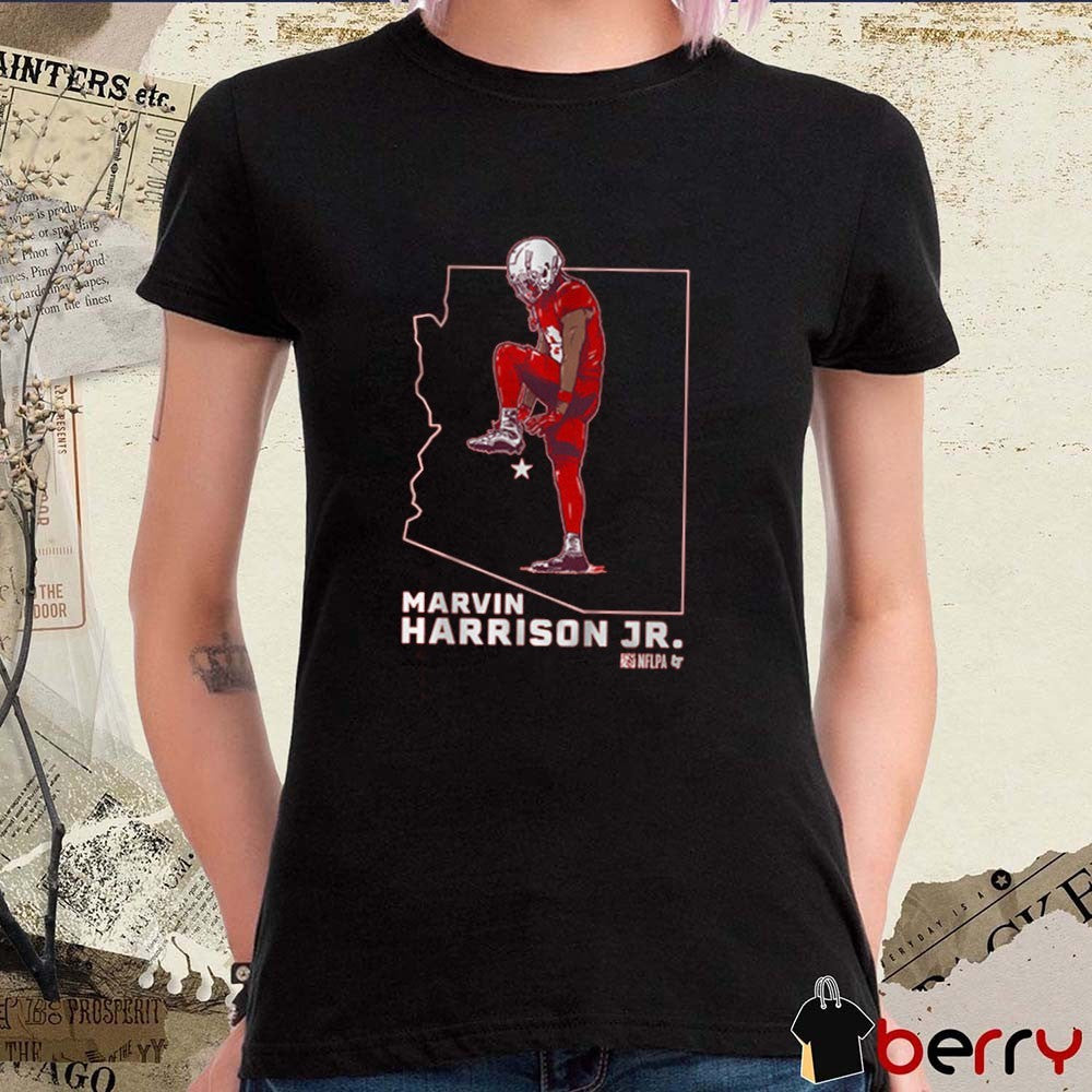 Marvin Harrison Jr State Star Arizona Cardinals NFL Football Painting t-shirt