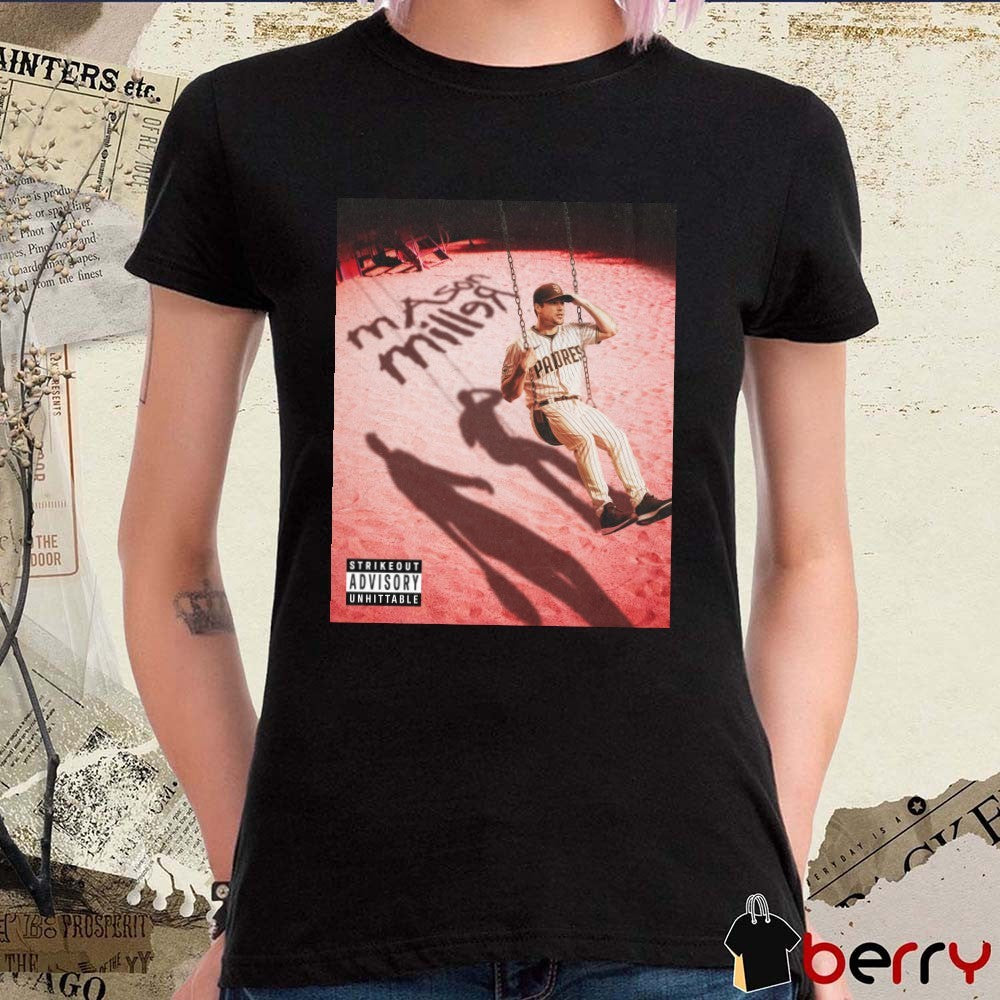 Mason Miller The Reaper San Diego Padres MLB Strikeout Advisory Unhittable Poster t-shirt