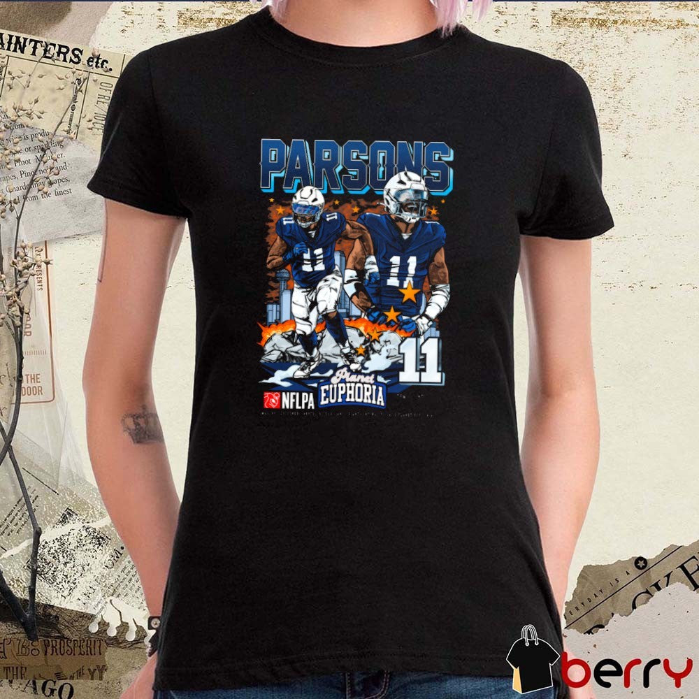 Micah Parsons V2 Dallas Cowboys NFL Football Planet Euphoria Artwork t-shirt