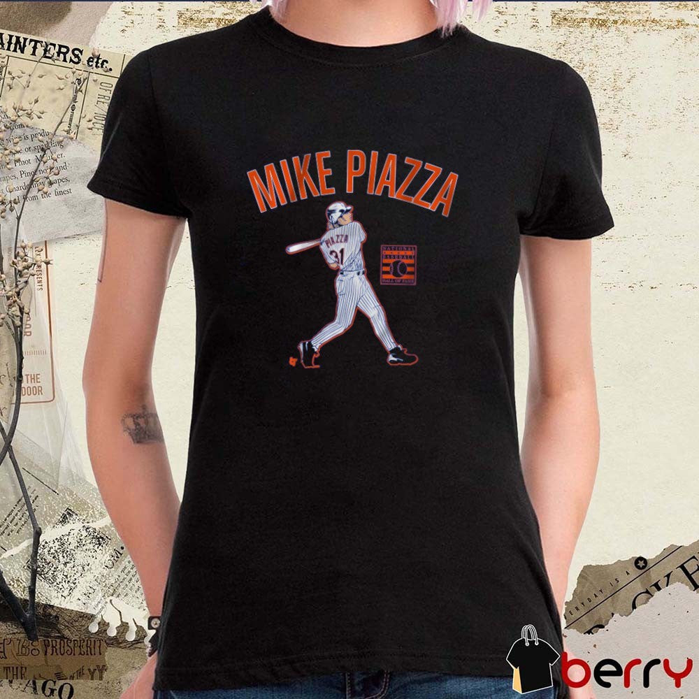 Mike Piazza Slugger Swing National Baseball Hall of Fame 2025 t-shirt