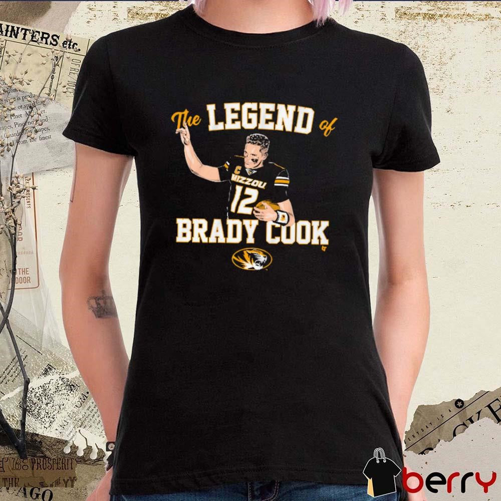 Mizzou Tigers Football The Legend Of Brady Cook NCAA t-shirt