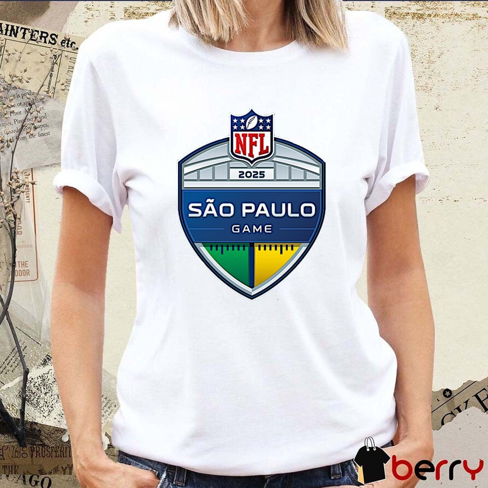 NFL Sao Paulo Game 2025 Logo t-shirt