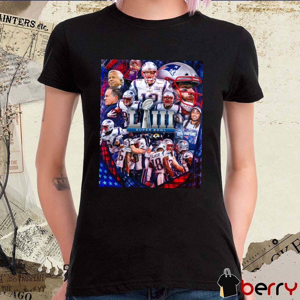 New England Patriots Super Bowl LIII Super Bowl Round 2 vs. The Rams Poster t-shirt