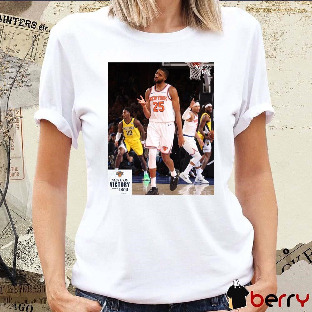 New York Knicks Mikal Bridges #25 Taste Of Victory Poster t-shirt